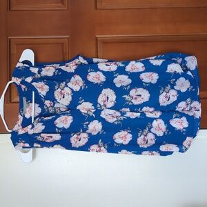 Floral sleeveless blouse